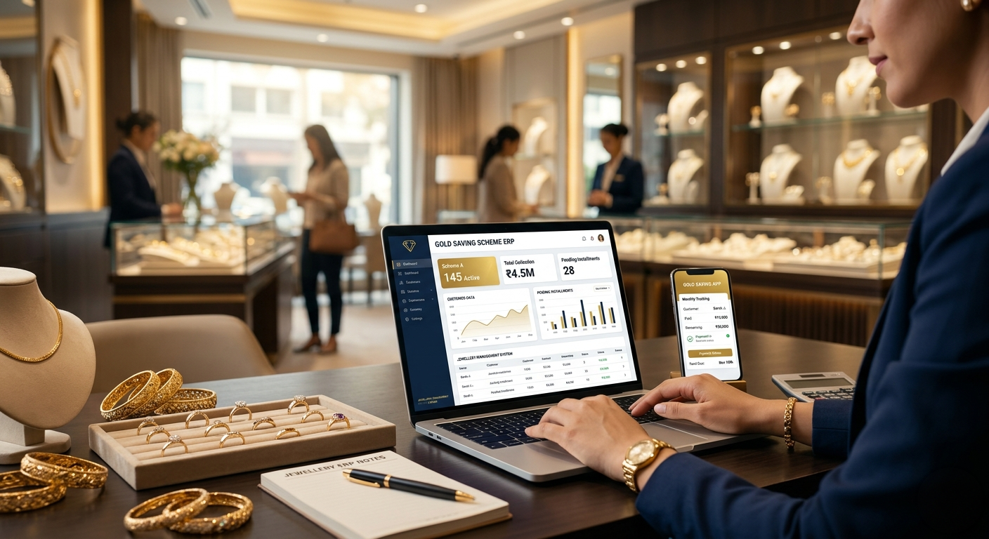How Jewellery ERP Helps Manage Gold Saving Schemes Efficiently